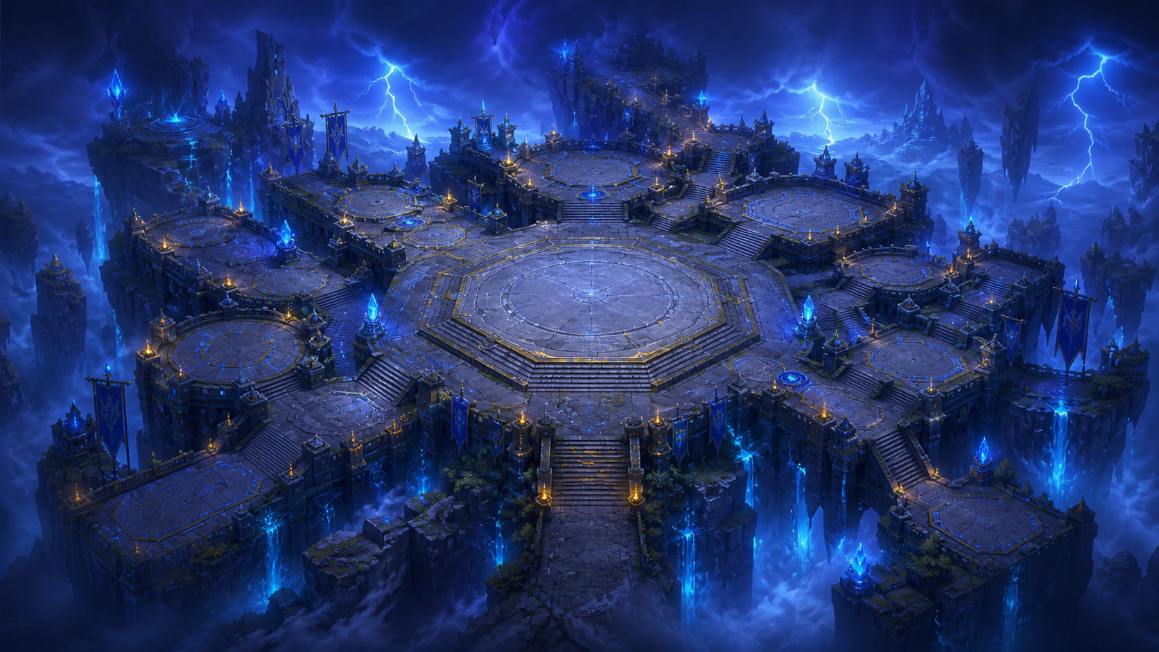 Lightning Quest Stronghold kingdom with buildings